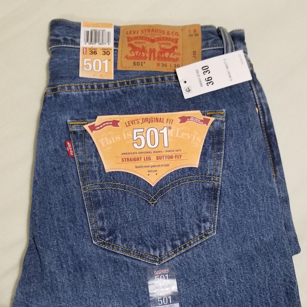 Levis 501 Original Fit Brand New 36x30